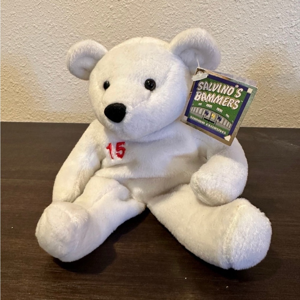 1998 SALVINO'S BAMMERS TIM SALMON BEANIE BEAR #24